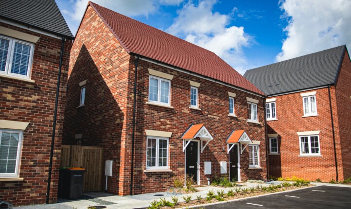 Red Brick Houses on a Modern Estate